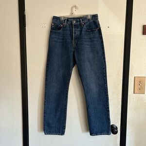 Levi's Classic Blue Straight Jeans with Timeless Appeal